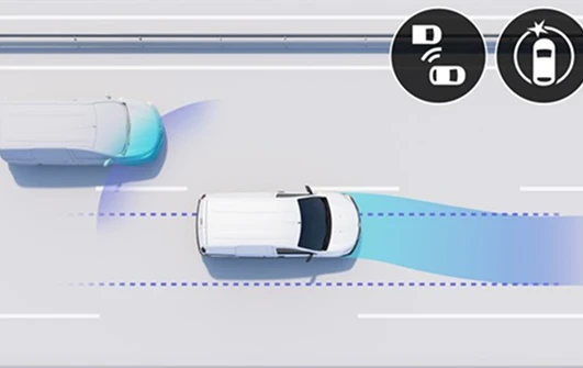 Active blind spot monitoring system